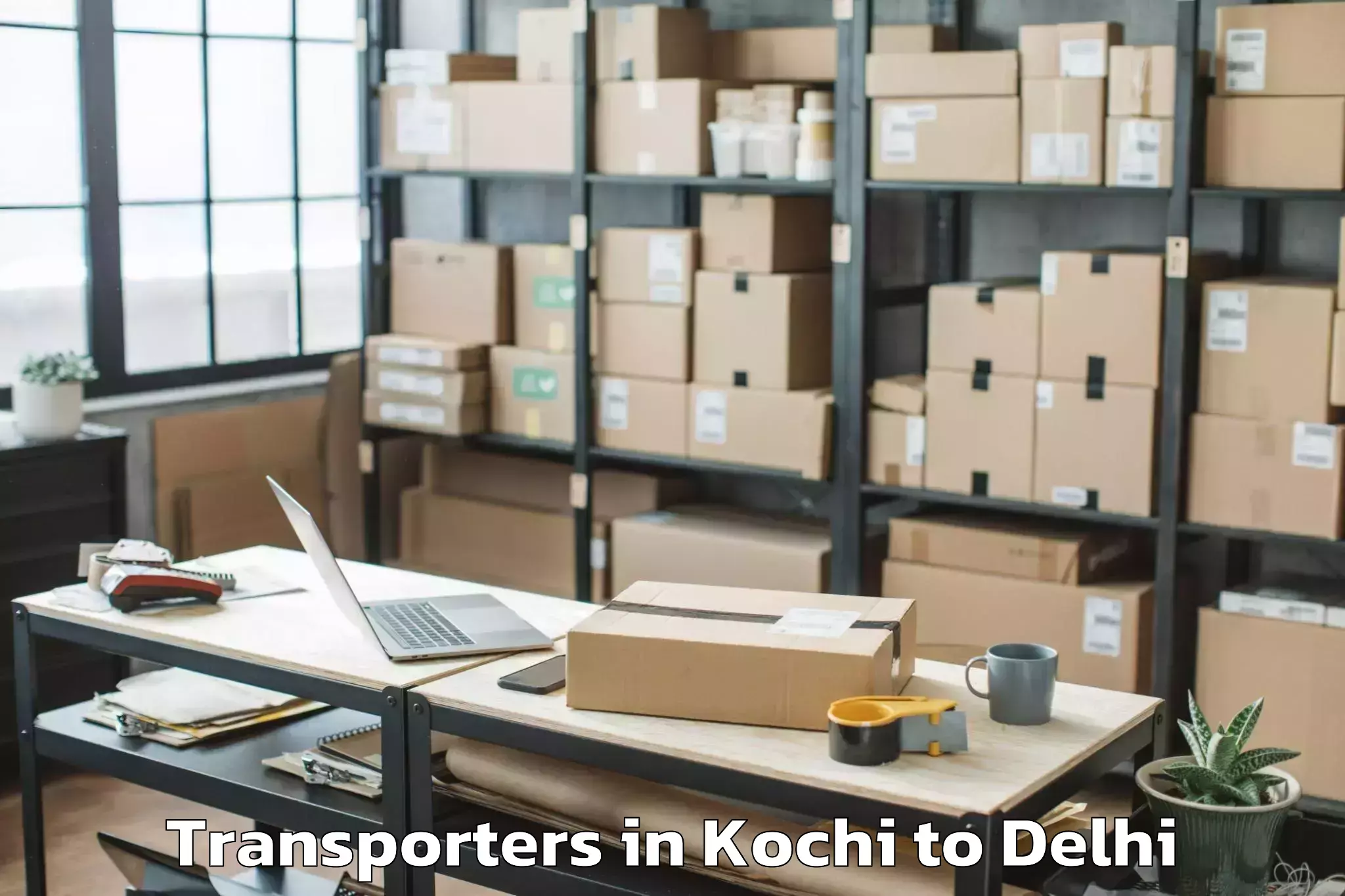 Affordable Kochi to Jmd Kohinoor Mall Transporters